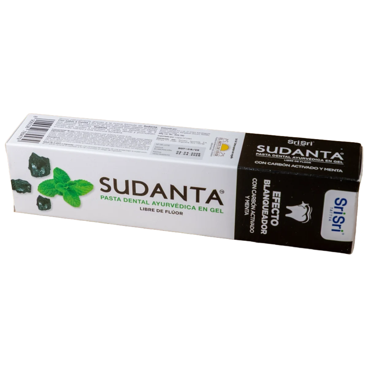 Pasta dental efecto blanqueador en gel 200g SriSri Sudanta
