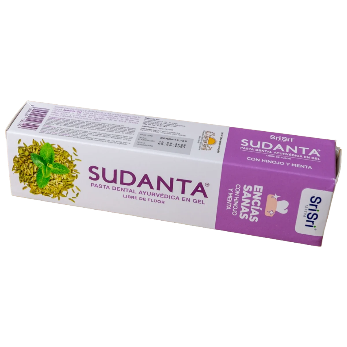 Pasta dental encias sanas 100g SriSri Sudanta