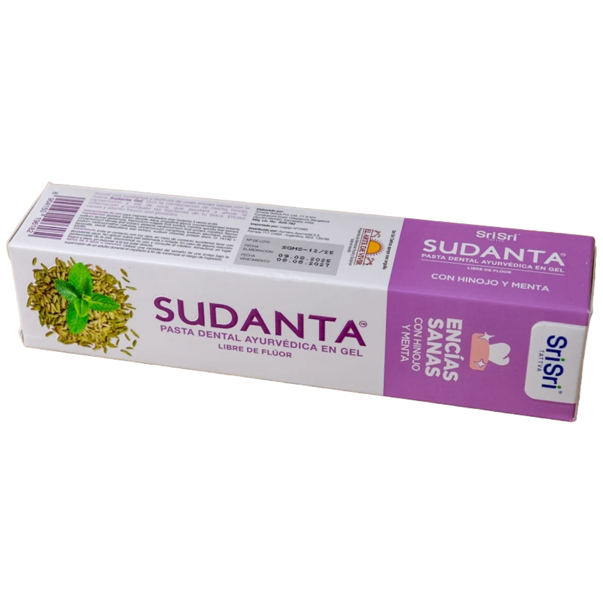 Pasta dental encias sanas 200g SriSri Sudanta