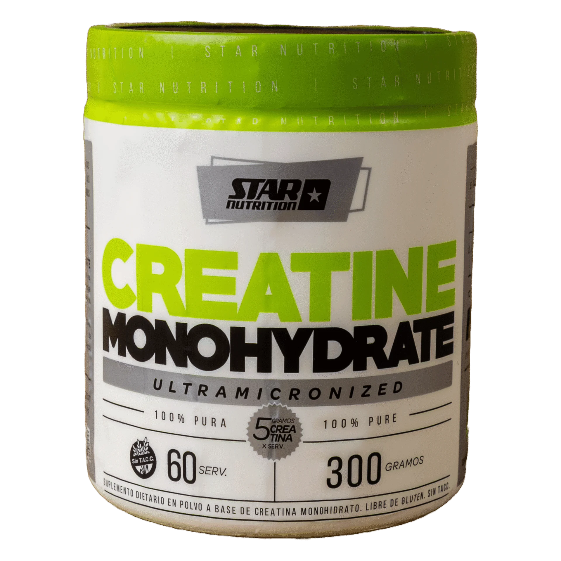 Creatina monohydrate ultramicronized pote 300g Star Nutrition