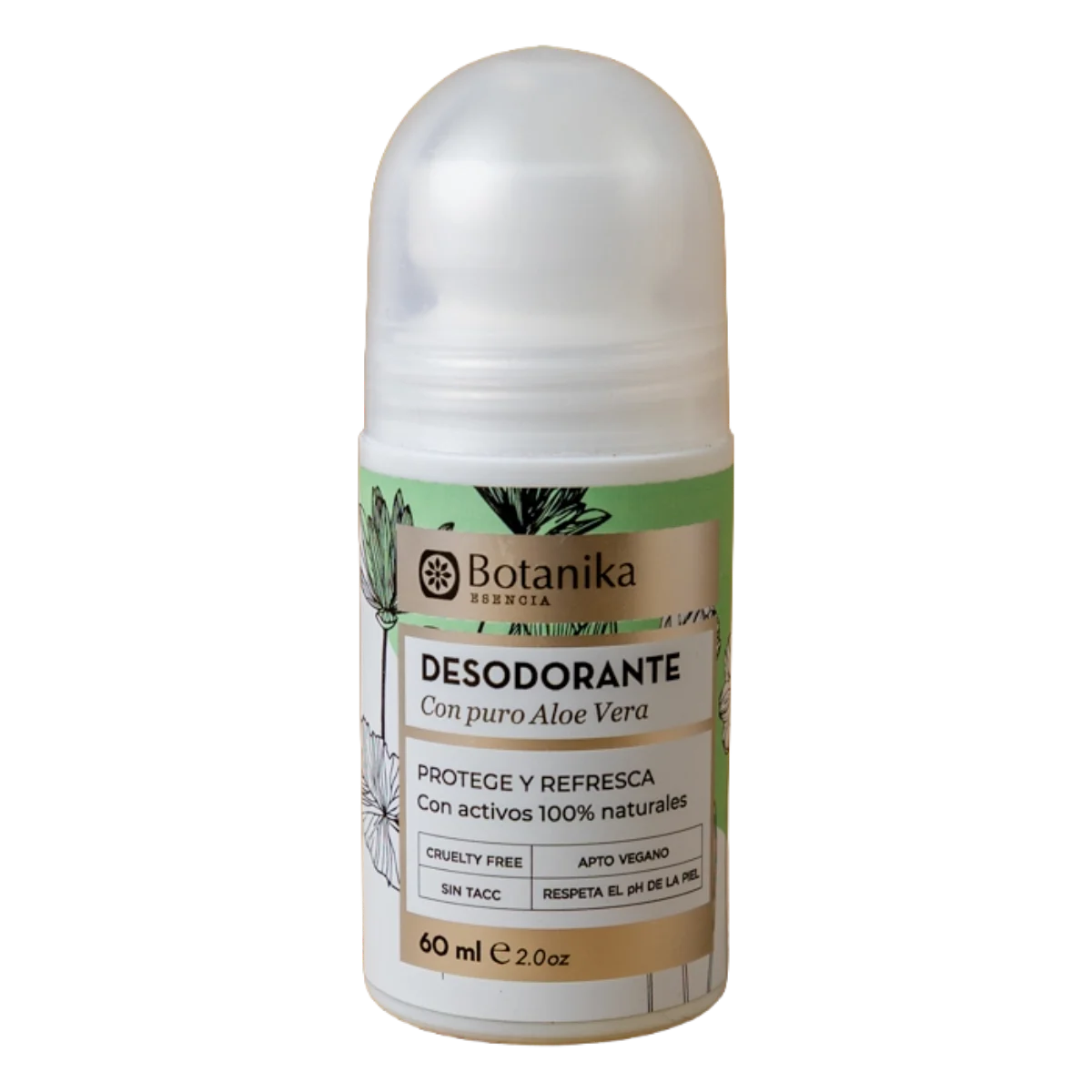 Desodorante roll on aloe vera 60ml Botanika