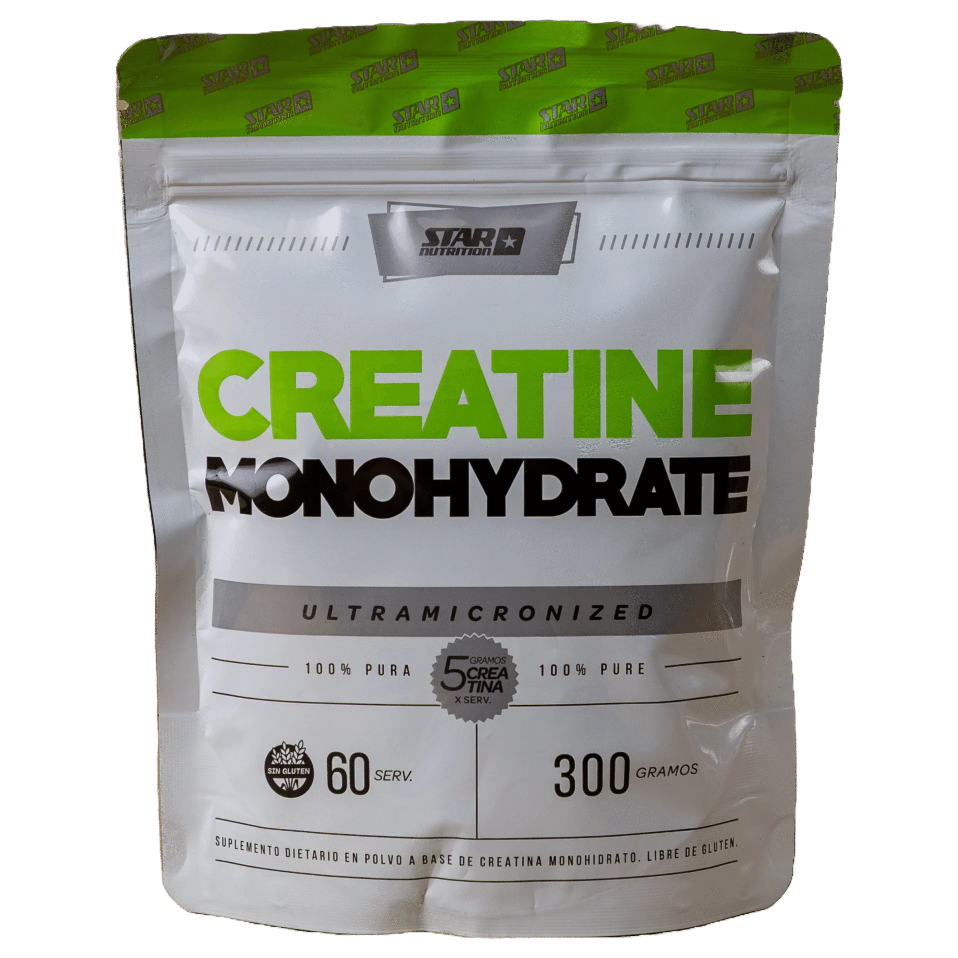 Creatina monohydrate ultramicronized sobre 300g Star Nutrition