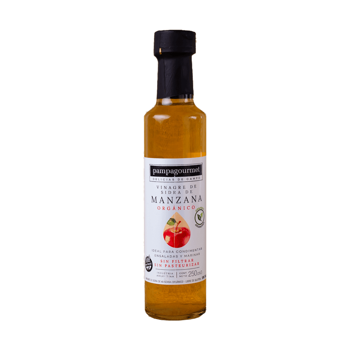 Vinagre de manzana organico 250cc Pampagourmet