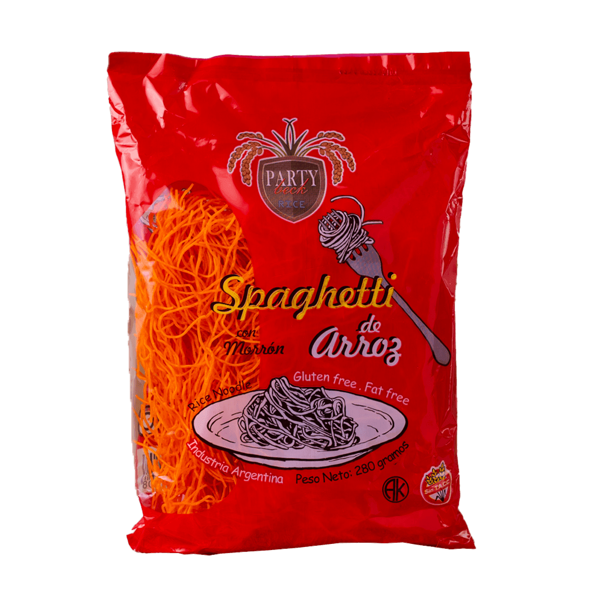 Fideo de arroz morron Argendiet 280gr
