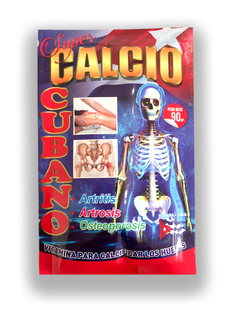 Calcio cubano 90gr Sobre Peruano