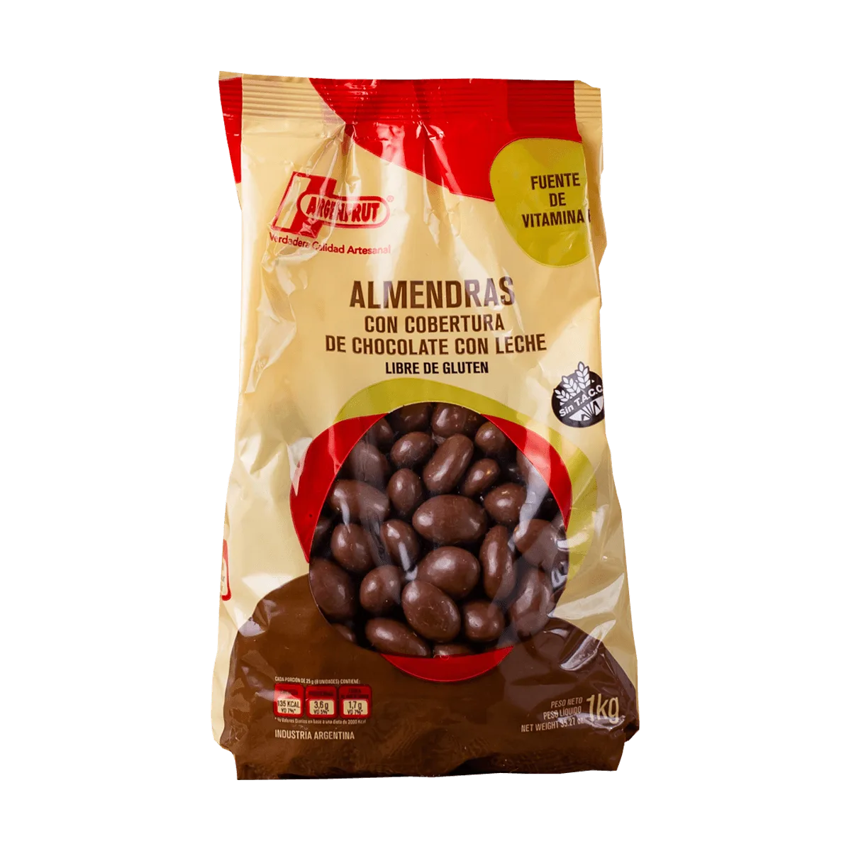 Almendra con chocolate Argenfrut