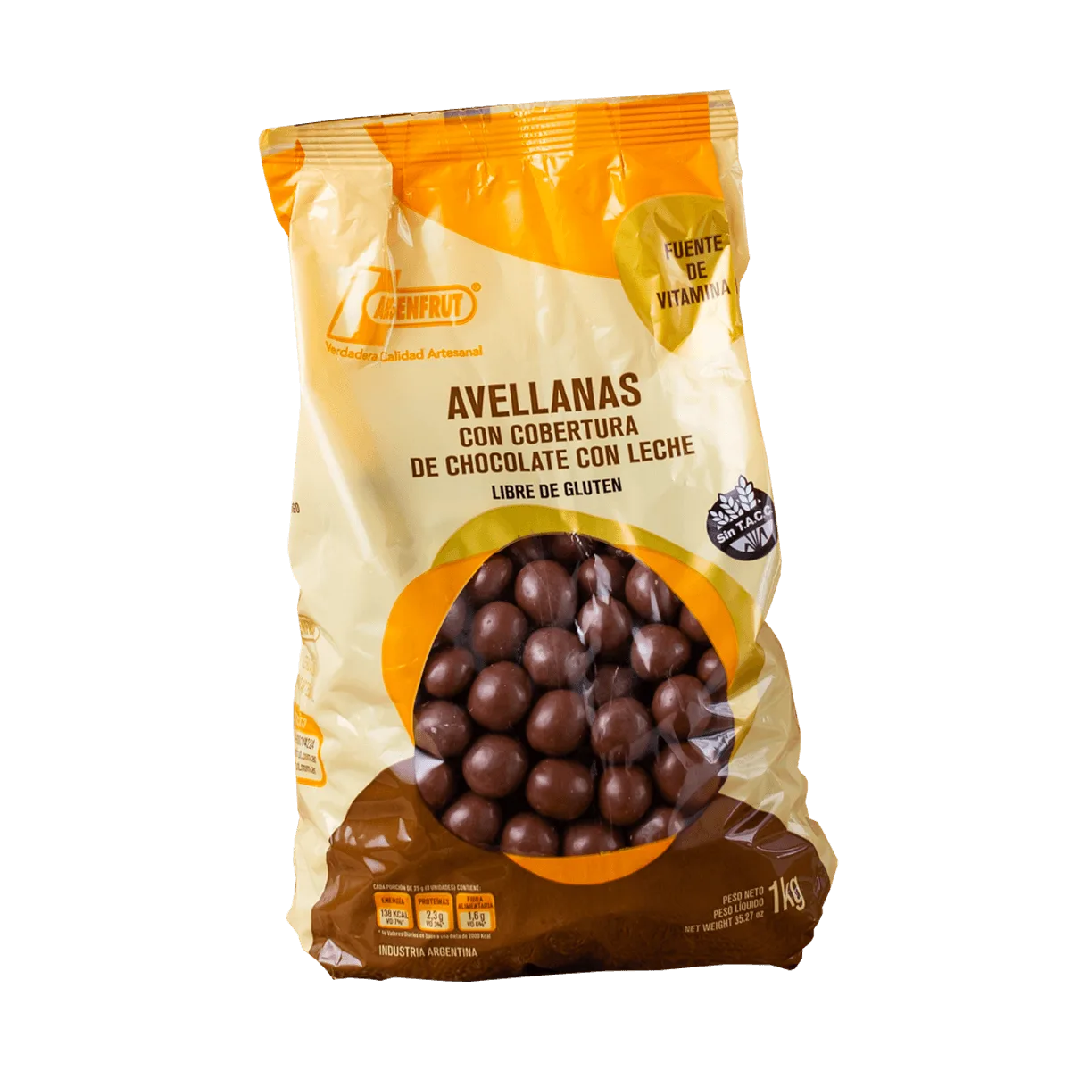 Avellana con chocolate Argenfrut