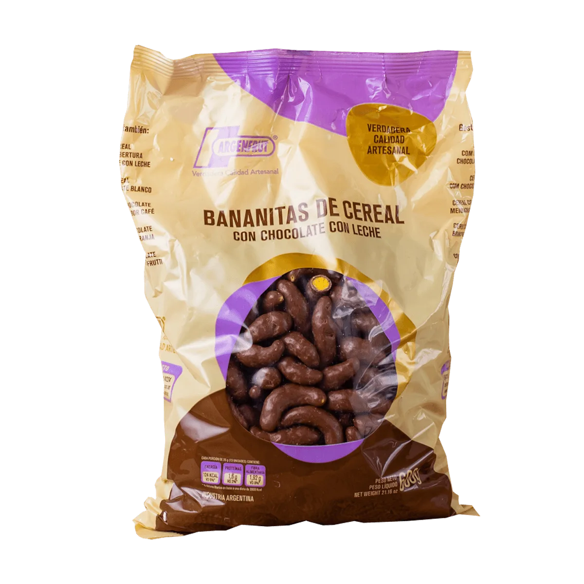 Bananita de chocolate x600 g Argenfrut