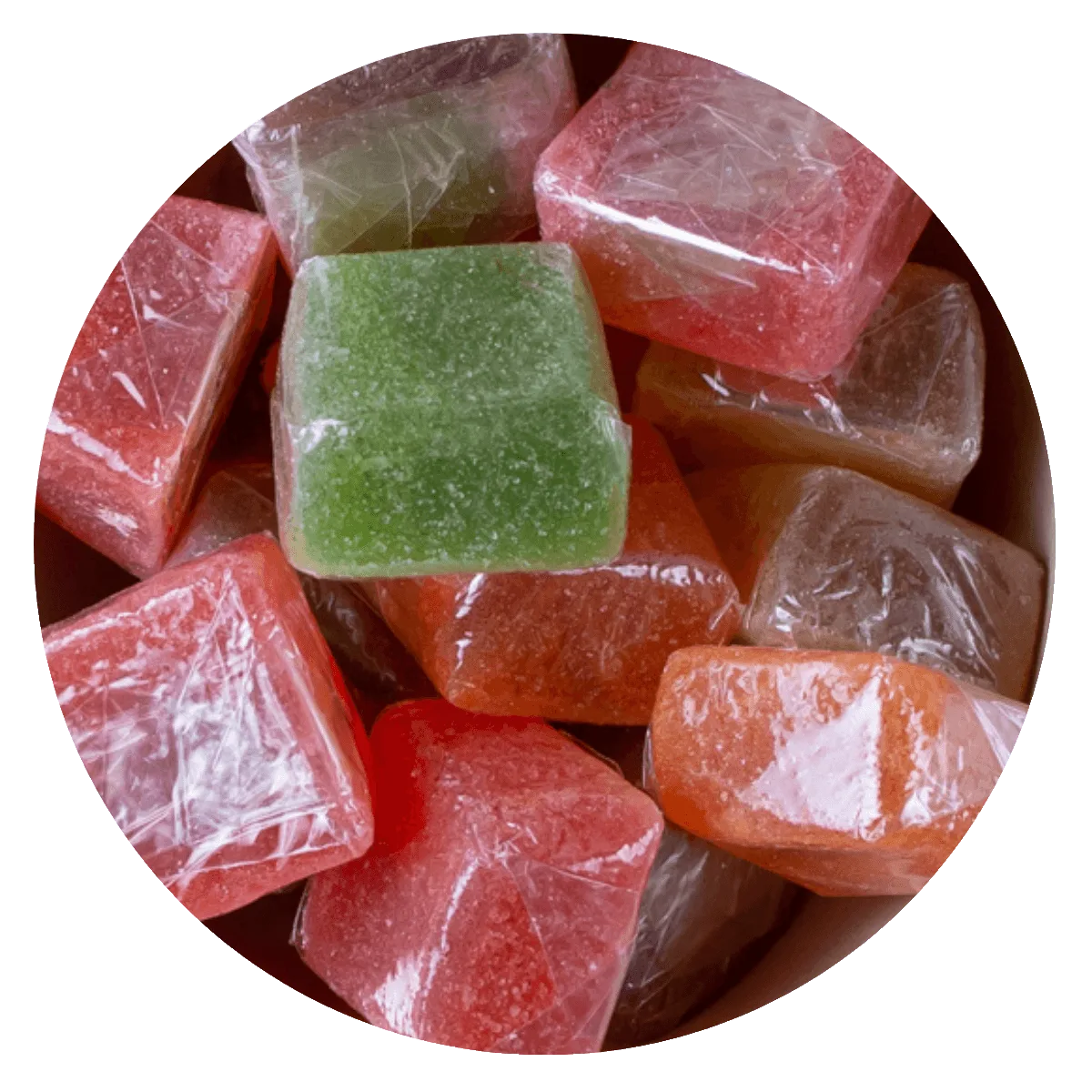 Bombón de fruta (mogul) Gomitas azucaradas