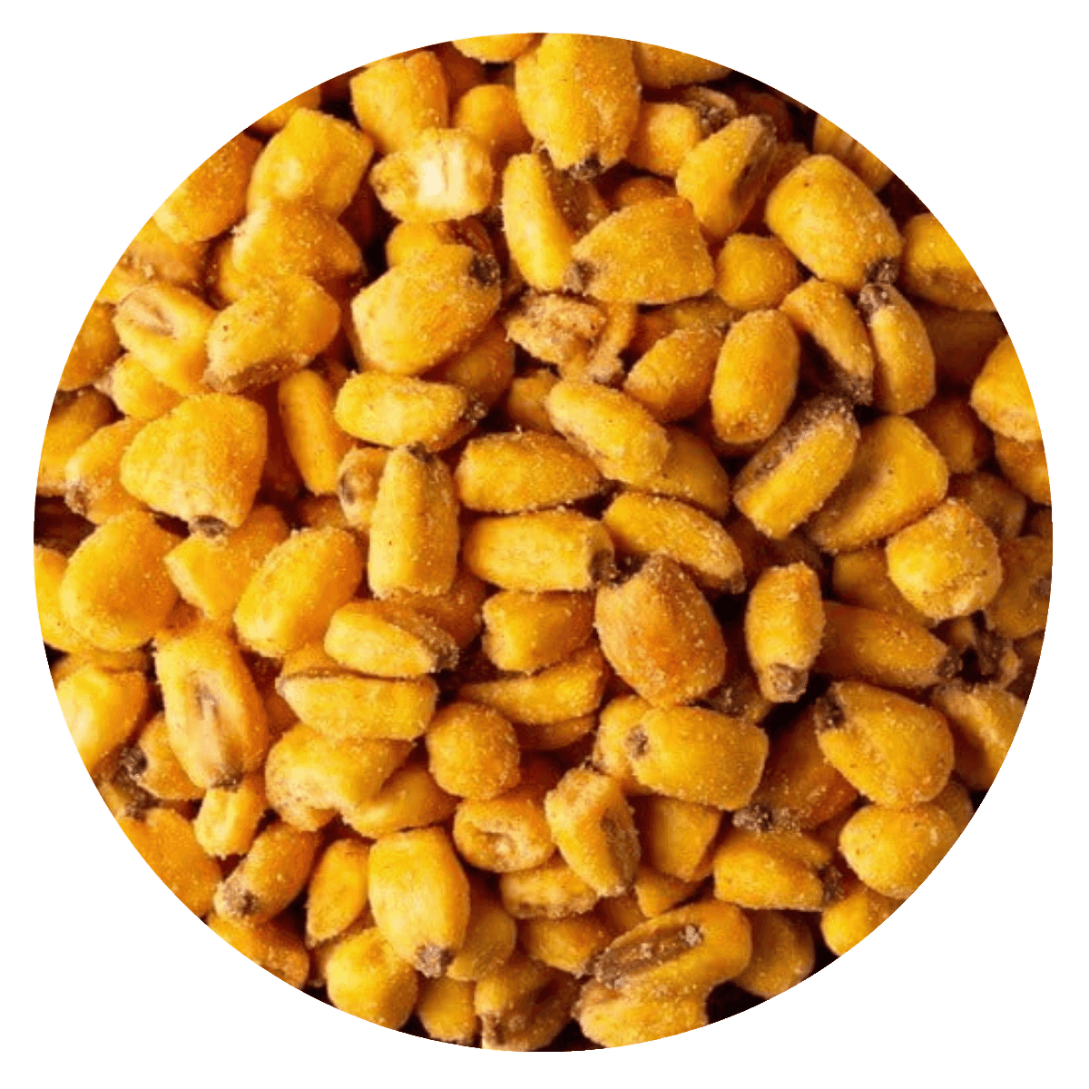 Maíz tostado frito barbacoa