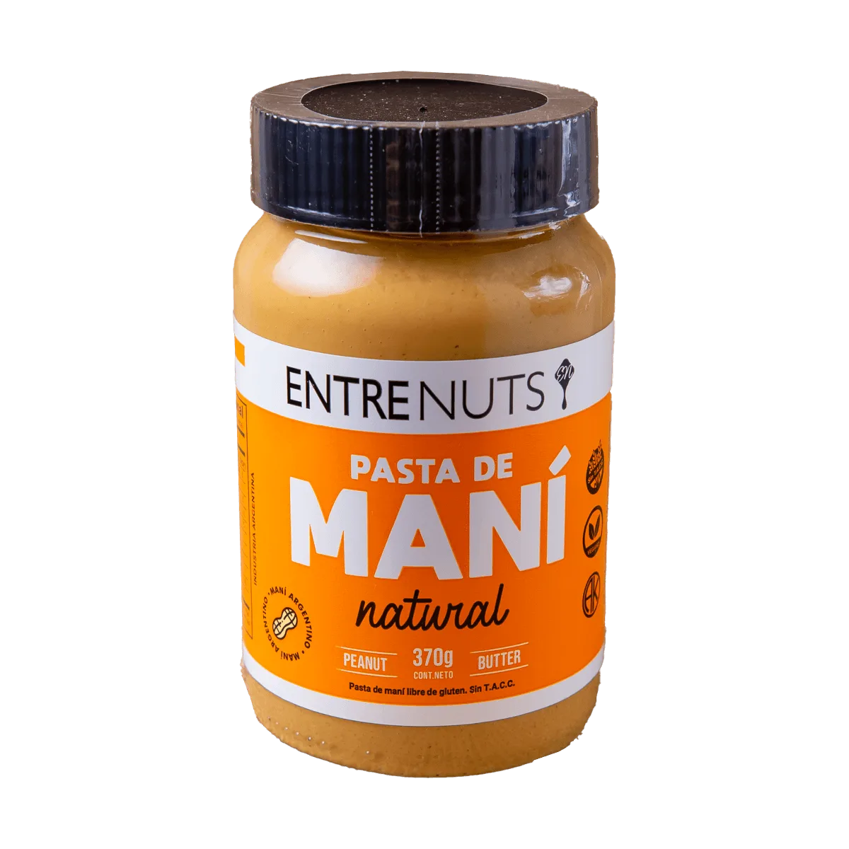 Pasta Maní Natural Entrenuts 370gr