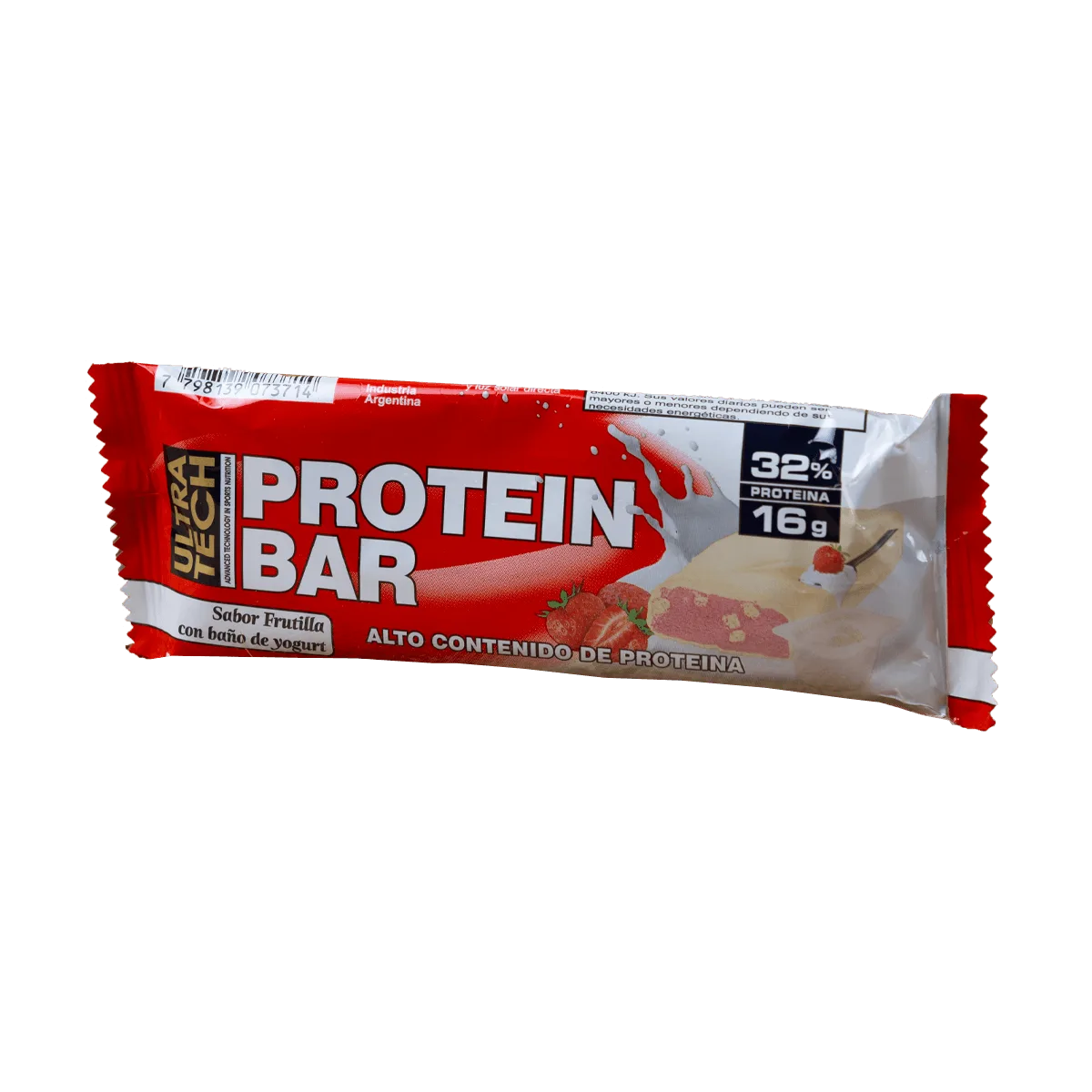 Protein barra frutilla yogurt 12u Ultra Tech