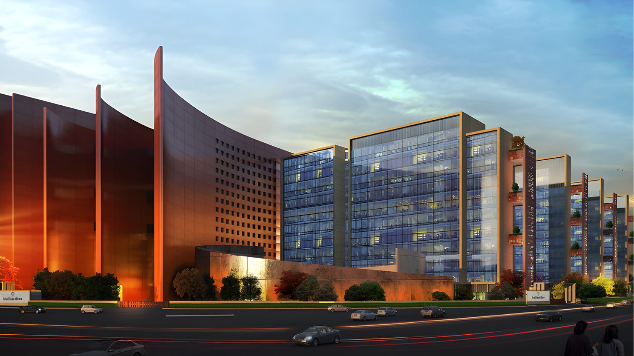 A cityscape of Surat, India.