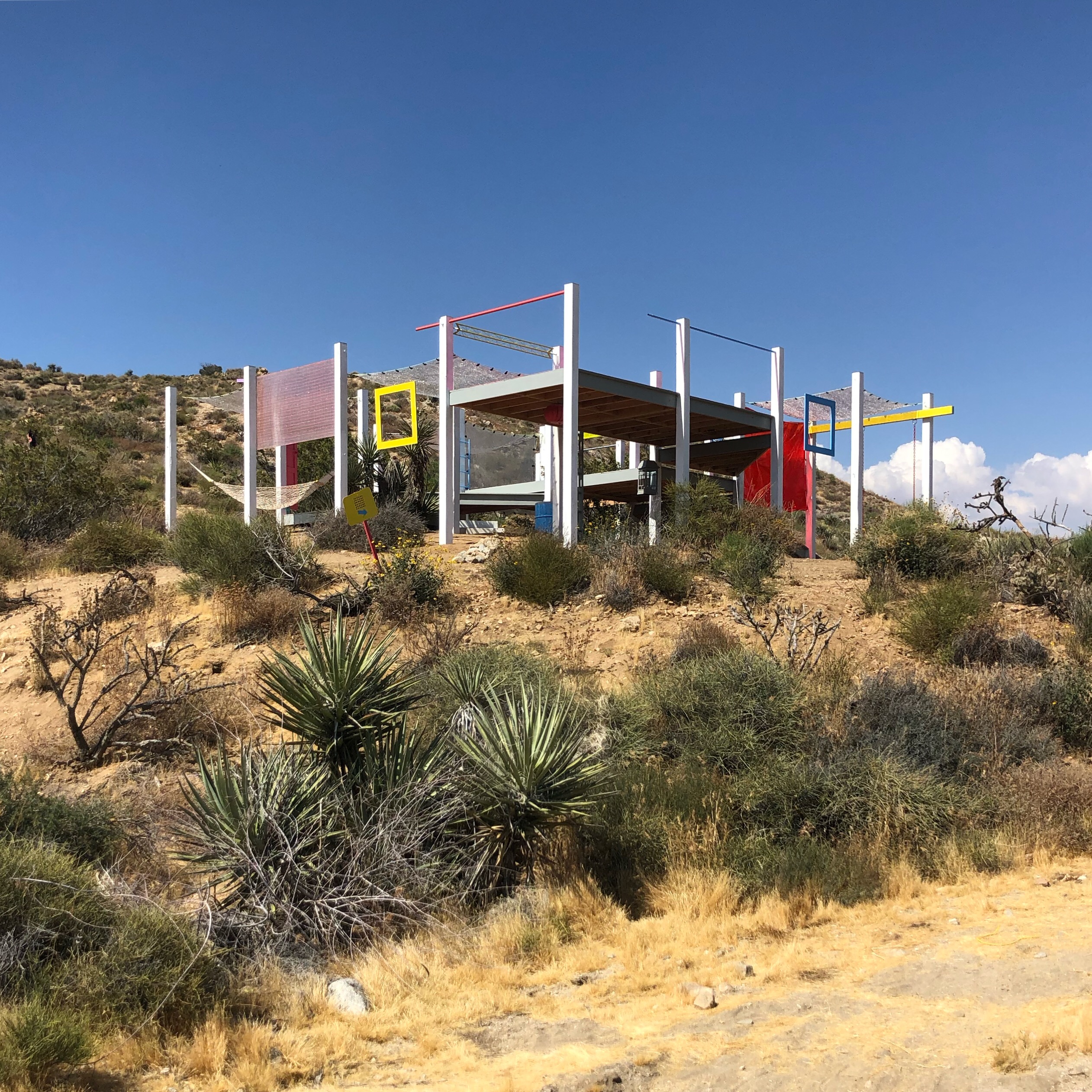 Office Kovacs with Kyle May Architect DOTS, A Camping Pavilion, Morongo Valley, California, 2019