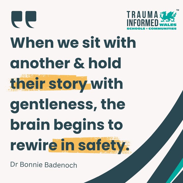 Trauma Informed work isn’t about fixing...it’s simply about being with, in a way that is steady, attuned, and safe.