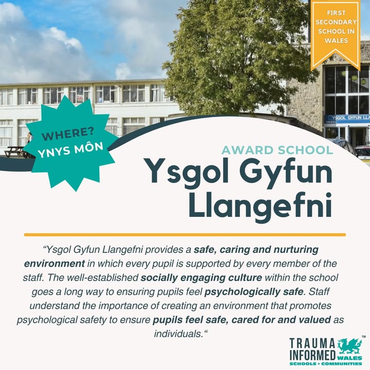 🌟Trauma Informed and Mentally Healthy School Award: Ysgol Gyfun Llangefni 🌟