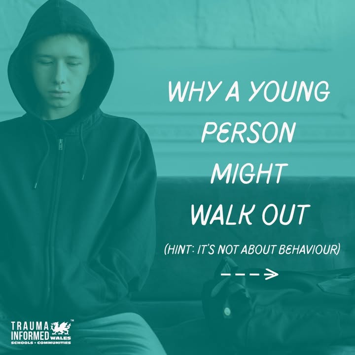 It’s easy to see leaving the room as an act of defiance or disrespect.