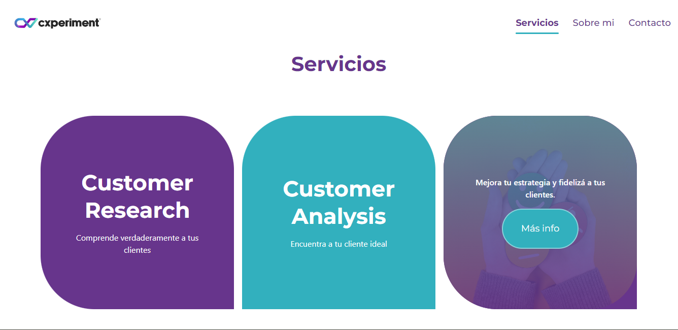 sección servicios 🛸 Vistazo Detalles