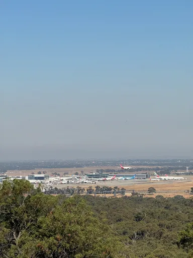 Airport and open-plains views from Gellibrand Hill