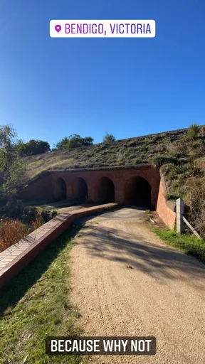 Brick railway underpass near Bendigo · 0.6 km
