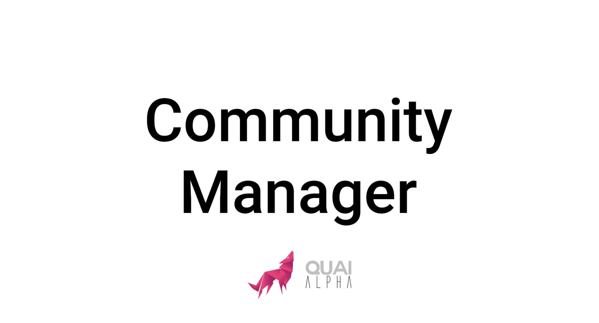 Community Manager