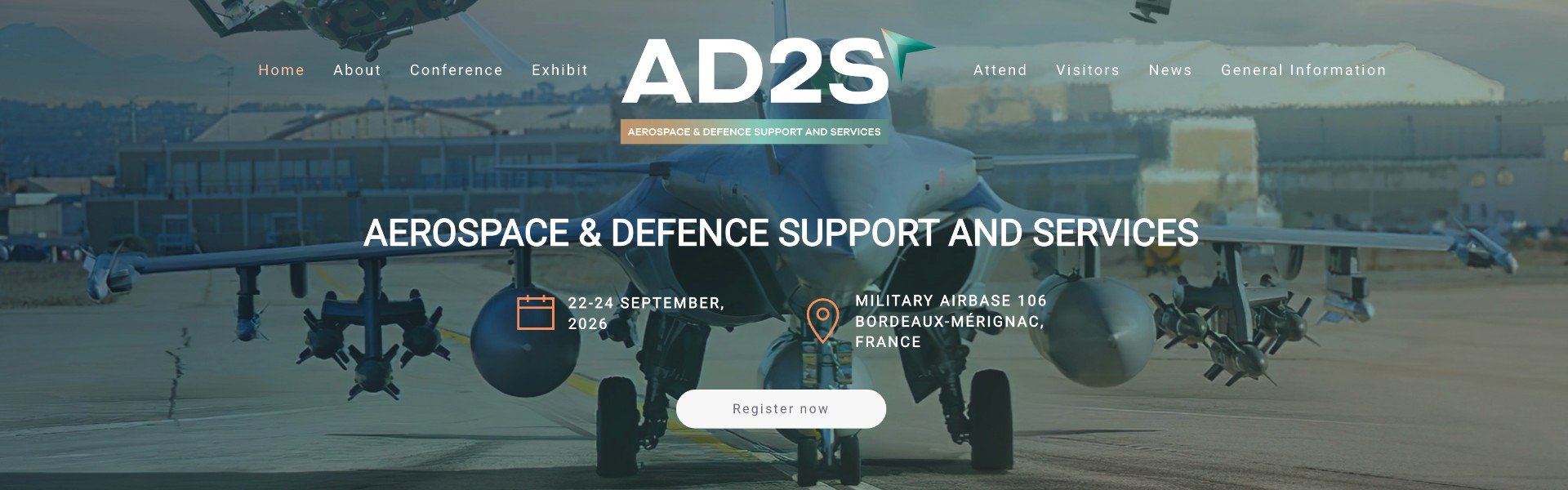 AD2S - AEROSPACE & DEFENCE SUPPORT AND SERVICES - Salon professionnel aeronautique à Mérignac - 22 sept. 2026