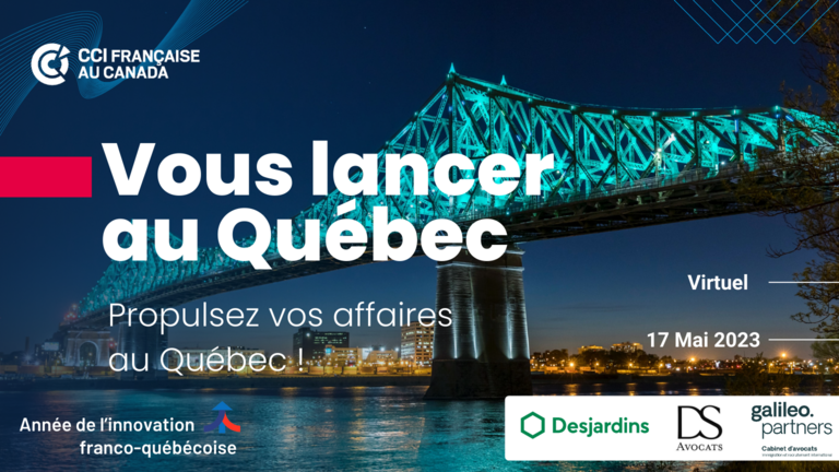 Bannière du salon Vous lancer au Québec !