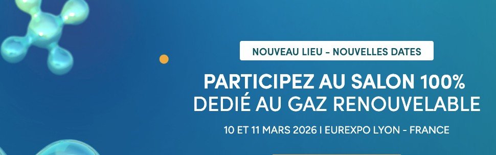 Expobiogaz 2026 - Salon professionnel energie à Chassieu - 10 mars 2026