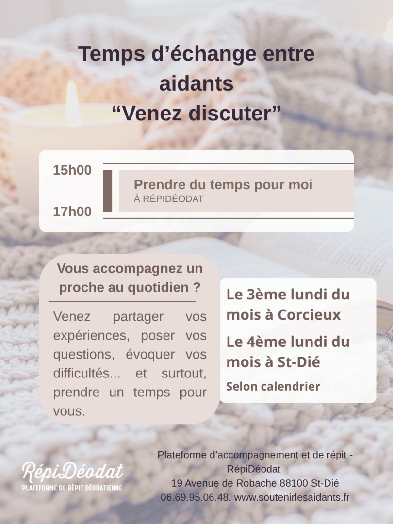 Temps d'échange entre aidants 