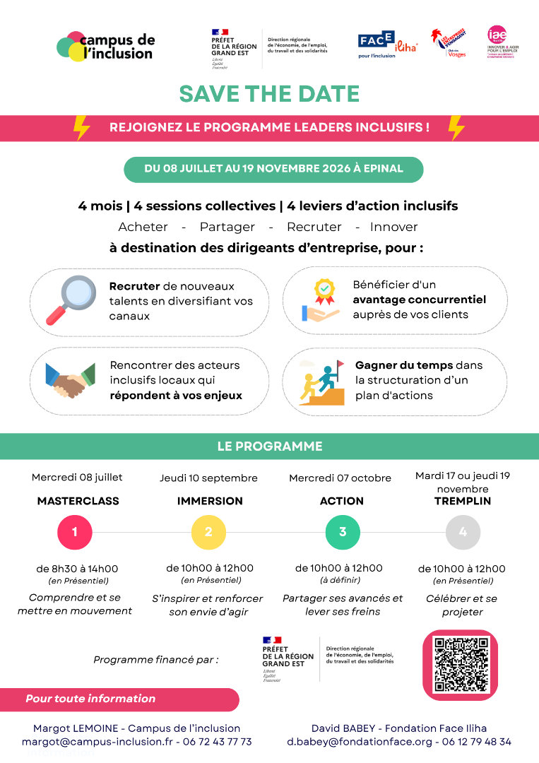 Programme Leaders Inclusifs - promotion Vosges 2026