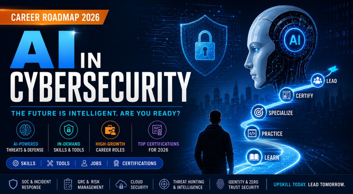 AI in Cybersecurity Career Roadmap 2026: Skills, Tools, Jobs and Certifications cybersecurity training article