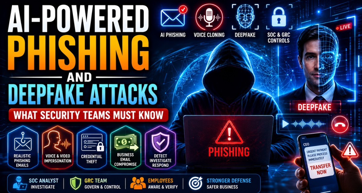 AI-Powered Phishing and Deepfake Attacks: What Security Teams Must Know cybersecurity training article