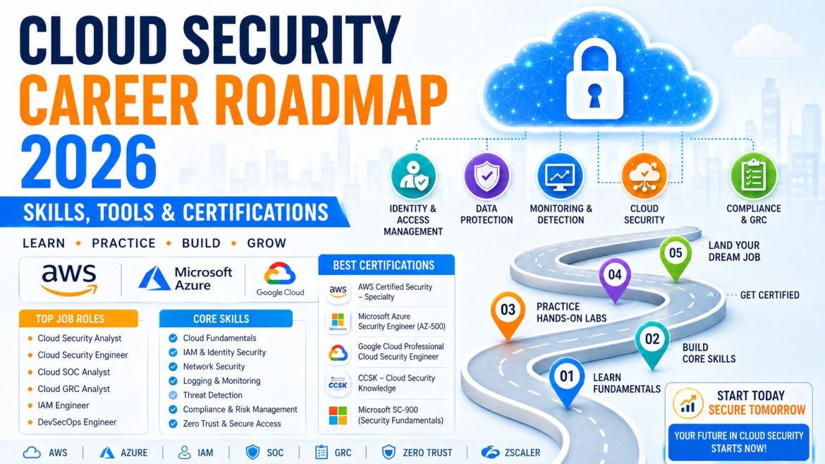 Cloud Security Career Roadmap 2026: Skills, Tools and Certifications cybersecurity training article