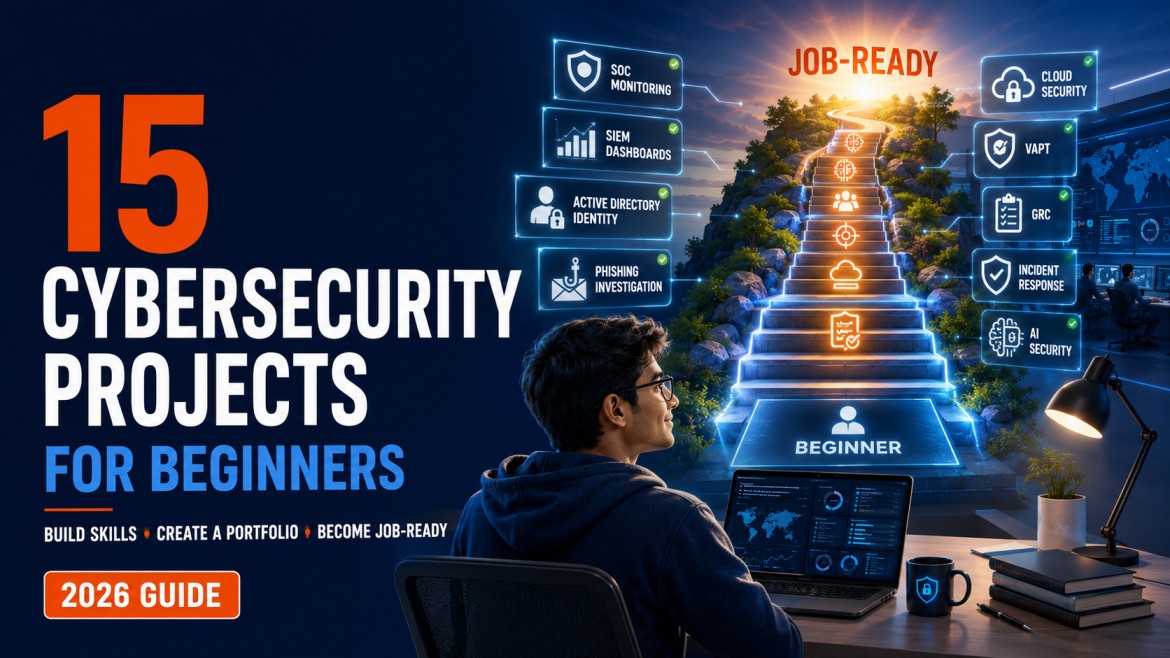 15 Cybersecurity Projects for Beginners to Build a Job-Ready Portfolio cybersecurity training article