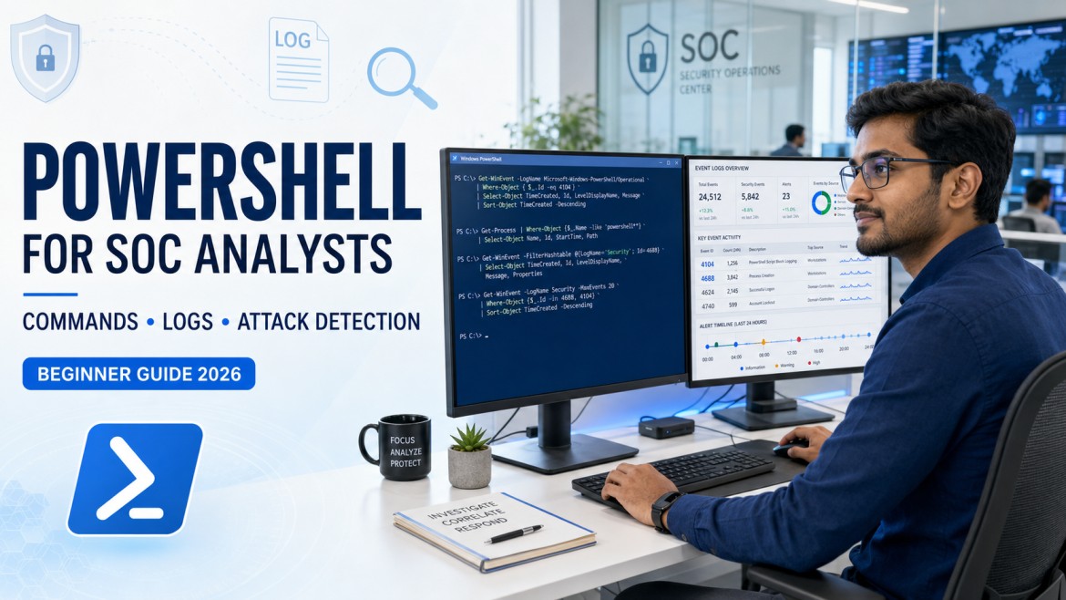 PowerShell for SOC Analysts: Commands, Logs and Attack Detection cybersecurity training article
