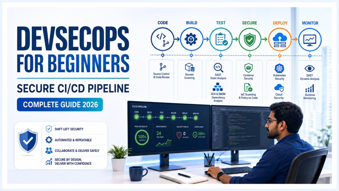 DevSecOps for Beginners: Complete Guide to Secure CI/CD Pipelines 2026 cybersecurity training article