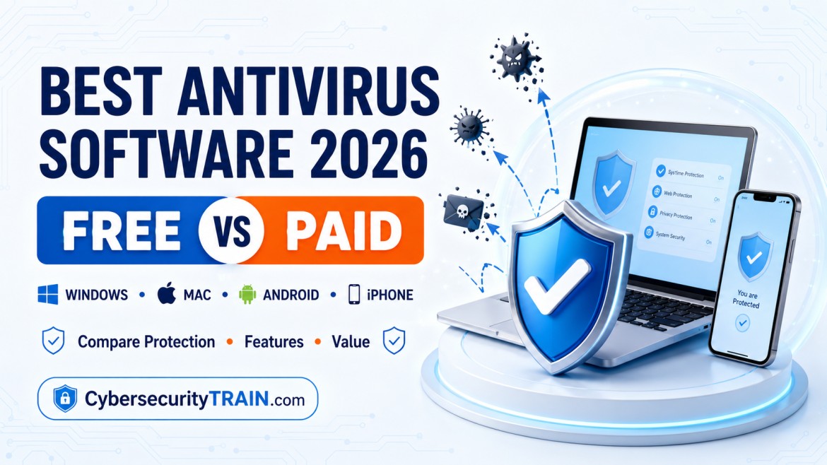 Best Antivirus Software in 2026: Free vs Paid Options cybersecurity training article