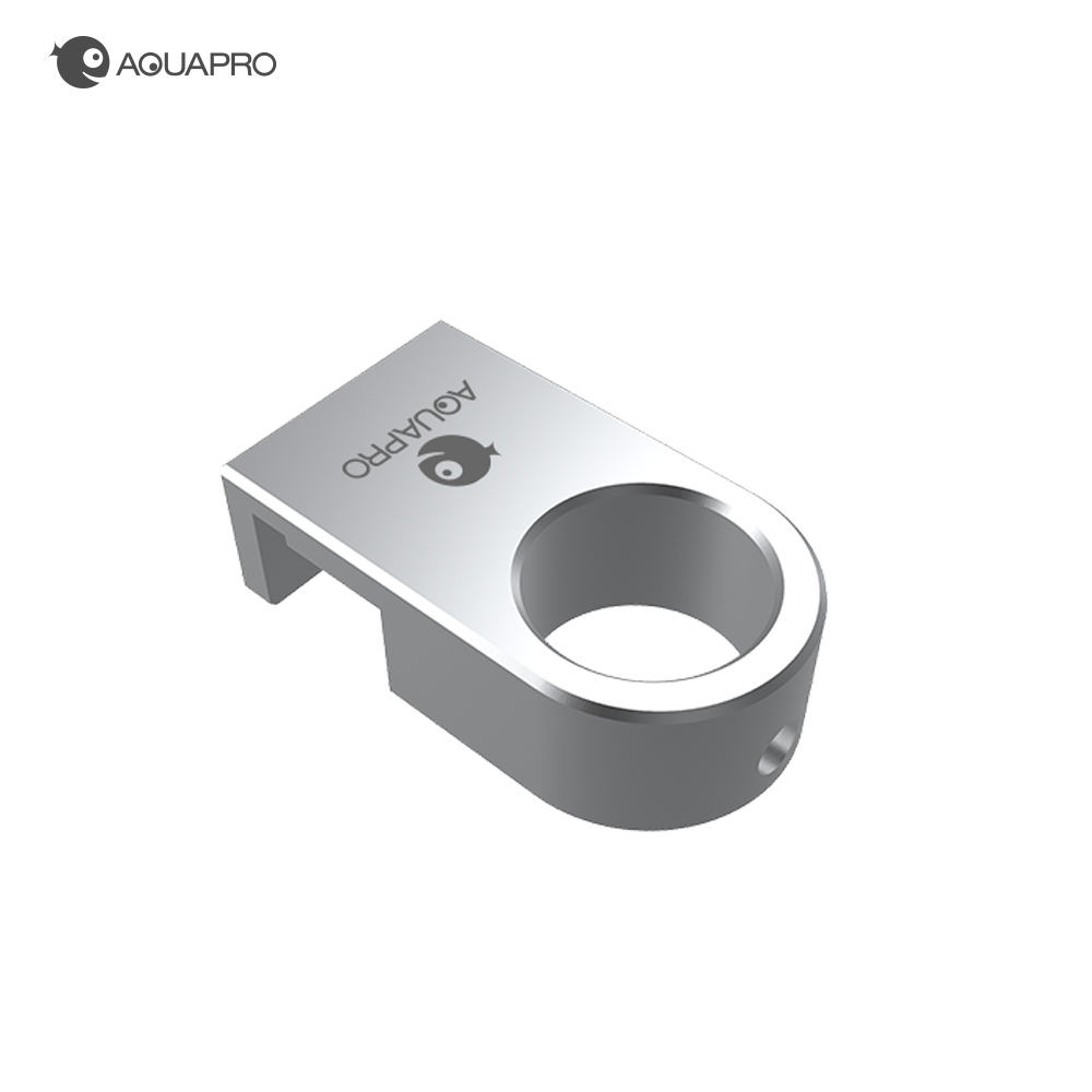 AQUAPRO silver aluminium aquarium pipe hose holder, image 1