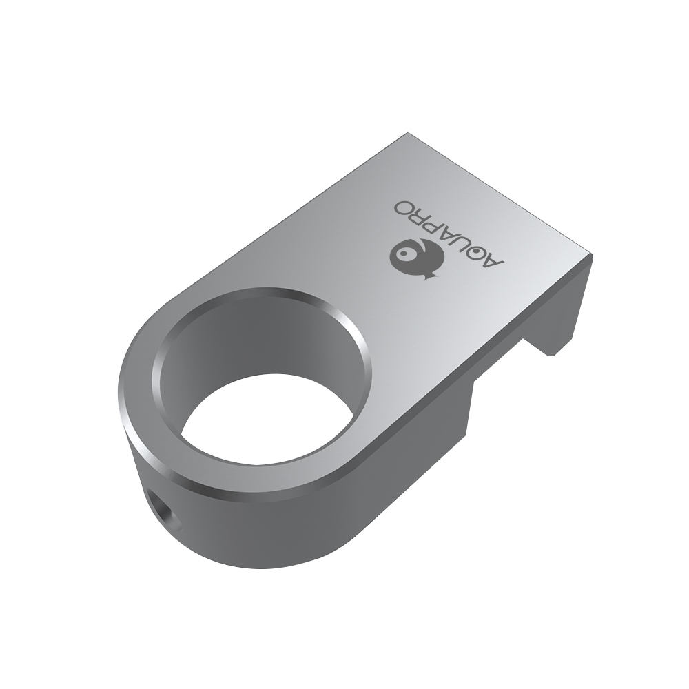 AQUAPRO silver aluminium aquarium pipe hose holder, image 3