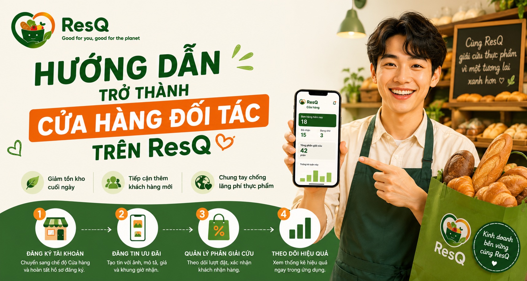 Hướng dẫn trở thành Cửa hàng đối tác trên ResQ