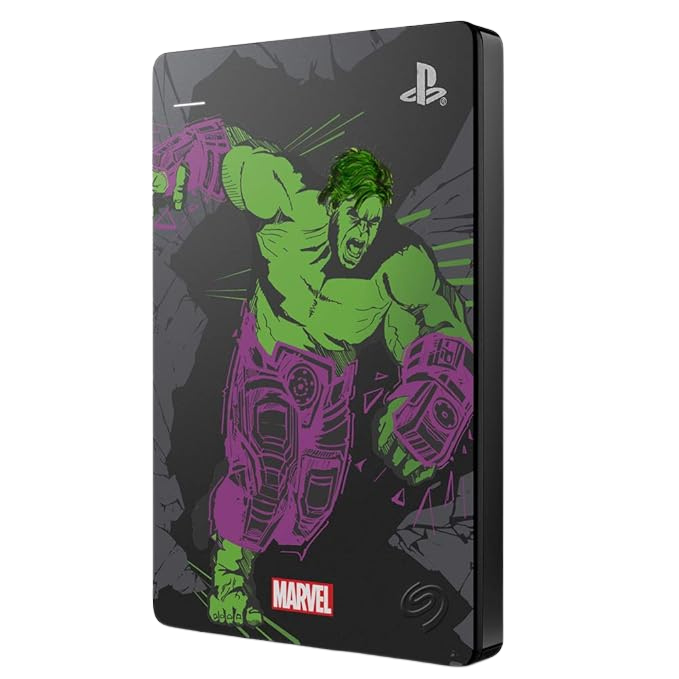 Seagate Game Drive for PS4 Marvel's Avengers LE - Hulk 2TB External Hard Drive Compatible with PS4, PS5, Xbox One/Series, PC - Image 1