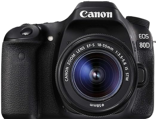 Canon EOS 80D 24.2MP DSLR Camera With EF-S 18-55mm STM Lens - Image 1
