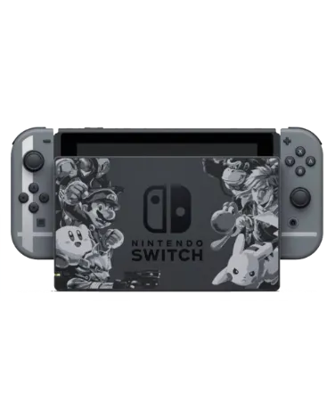 Nintendo Switch 32 GB V1 (HAC-001) Smash Bros Smash Grey Joy Con - (Sell Console)