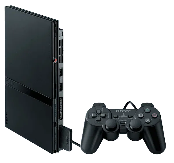 PS2 Slim (Black) - (Pre Owned Console)