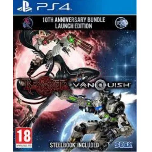 Bayonetta Vanquish 10th Steelbook Anniversary Bundle - (Pre Owned PS4 Game)