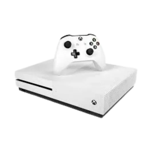 Microsoft XBOX One S 500 GB White + 8 Loaded Games - (Pre Owned Console)