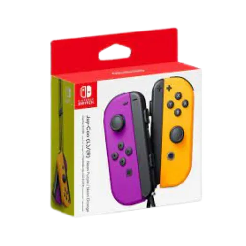 Nintendo Joy-Con (L/R) Neon Purple / Neon Orange - (Sell Accessories)
