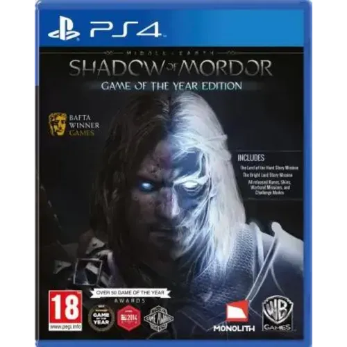 Middle Earth Shadow Of Mordor Game Of The Year Edition - (Pre Owned PS4 Game)