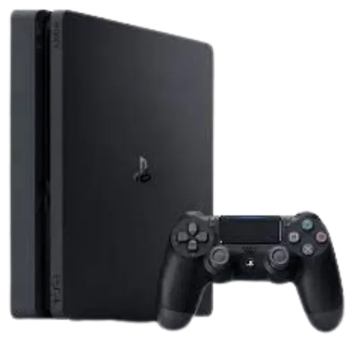 PS4 Slim 500 GB 9.0 Version + 7 Pre Loaded Premium Games - (Pre Owned Console)