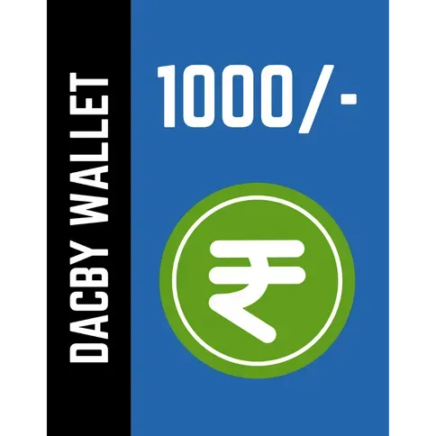 Dacby Wallet Rs 1000 - (New PSN Wallet)